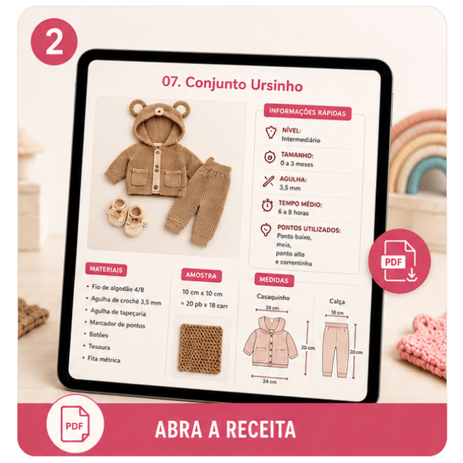 Abra a receita no celular, tablet ou computador